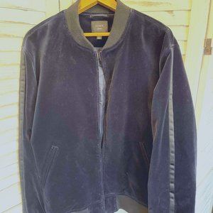 J. Crew Ludlow Velvet Tuxedo Stripe Bomber Jacket